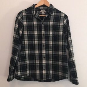 L.L. Bean Scotch Plaid Flannel Shirt